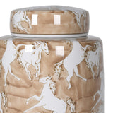 Medium Wild Horses Lidded Jar MLH