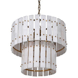Quartz 2 Tier Chandelier Meadow Lane