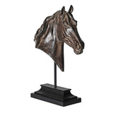Rustic Horse Head on Stand Meadow Lane