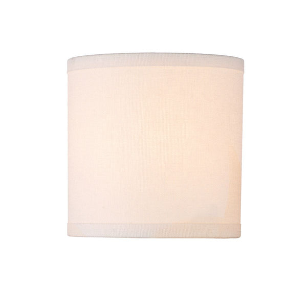 Cream Cotton Drum Shade 12cm