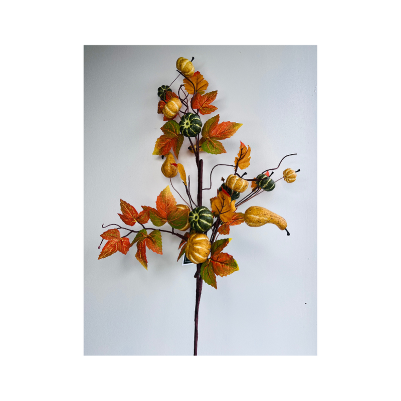 Silk Stem Autumnal With Pumpkin L72cm Natural