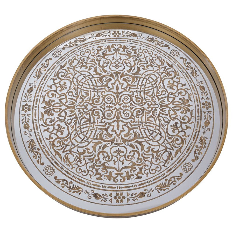 SET OF 2 GOLD TABLES Meadow Lane 1