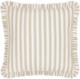 Sessile Leaf Ruffle Cushion Sage Feather Filled MLH