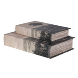Set of 2 Palm Tree Book Boxes MLH