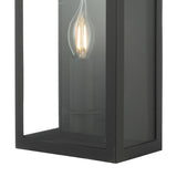 Vapour Coach Lantern Outdoor Wall Light Matt Black IP44