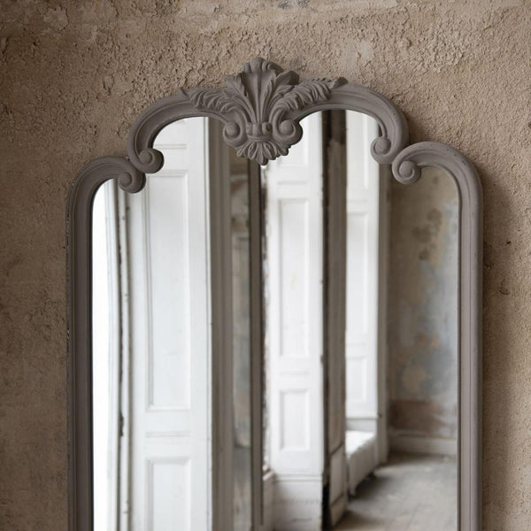 Wilton Carved Grey Mirror 