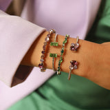 ANTONIA BRACELET GOLD GREEN COMBO