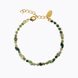 ANTONIA BRACELET GOLD GREEN COMBO