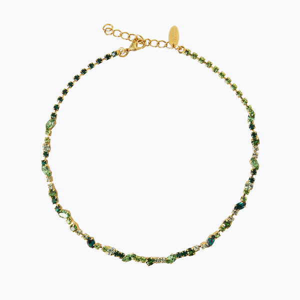 ANTONIA NECKLACE GOLD GREEN COMBO