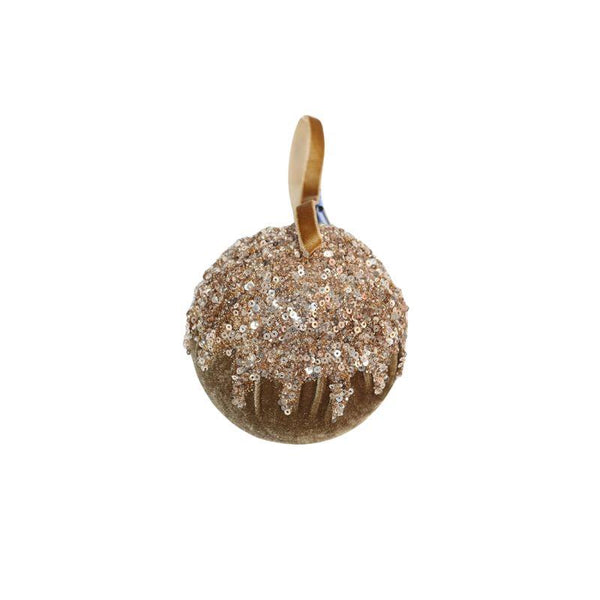 Brown & Gold Bauble – Christmas Ornament
