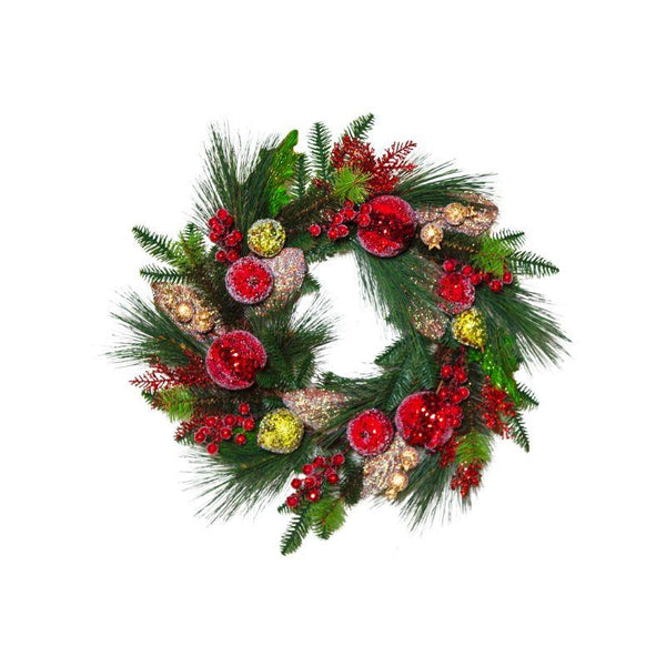 Glittered Fruit Wreath – Holiday Decoration