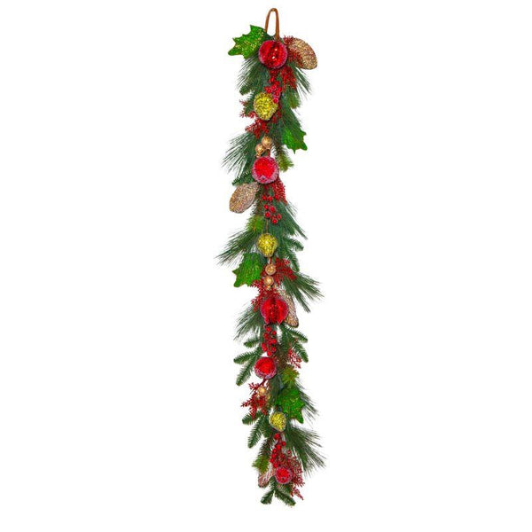 Glittered Fruit Garland – Festive Decoration-152CM