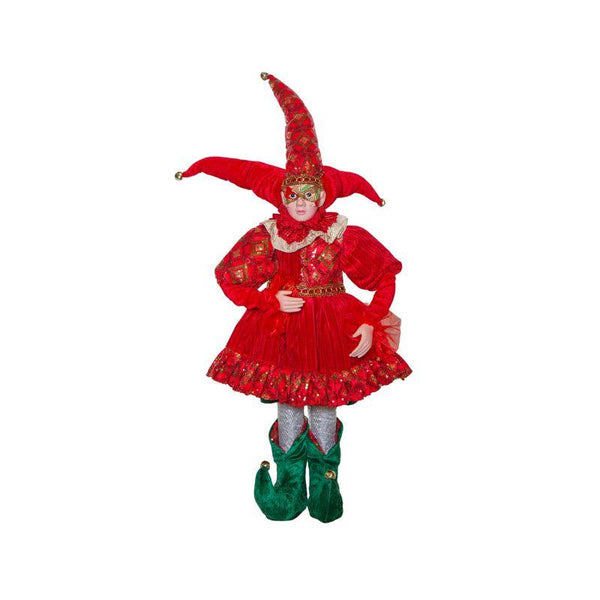 Red Jester Figurine – Christmas Ornament-60СМ