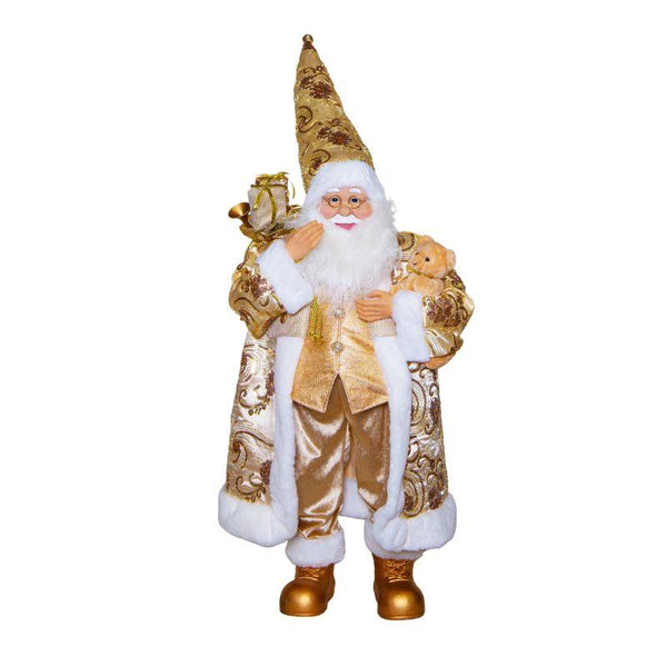 Gold Santa Figurine – Christmas Display
