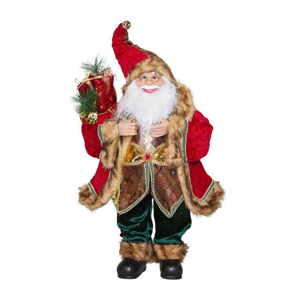 Bordeaux Santa Figurine – Festive Ornament