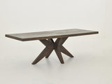Veere Dining Table Rectangular Dark Brown