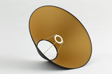 Circum Conical Lampshade in Black & Gold