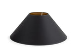 Circum Conical Lampshade in Black & Gold
