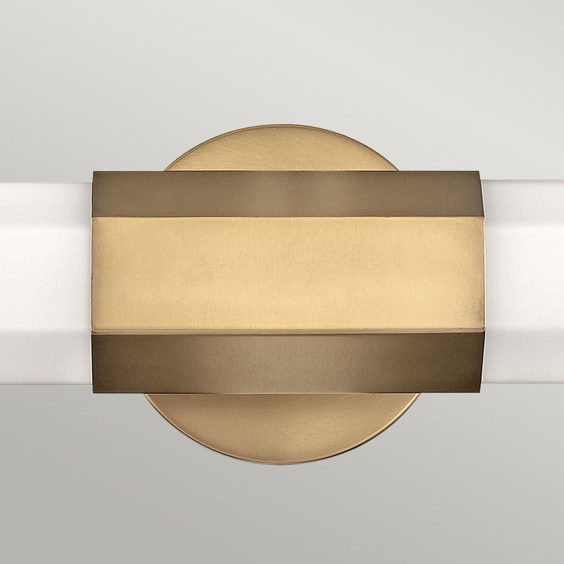 Facet Dual LED Wall Light - Heritage Brass