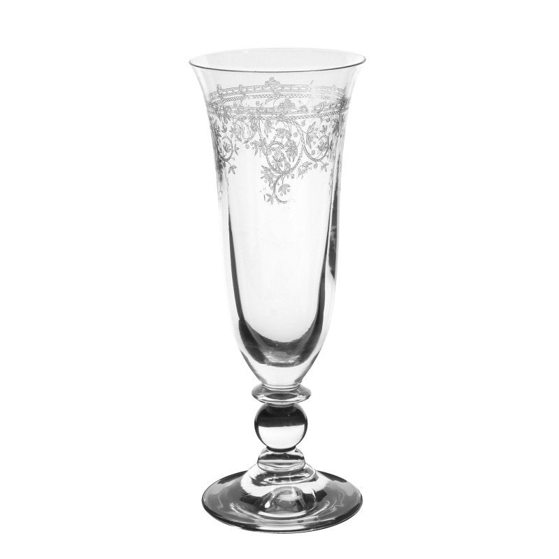 Curled Design Champagne Glass 160ml Boxset of Six - Meadow Lane Ardee