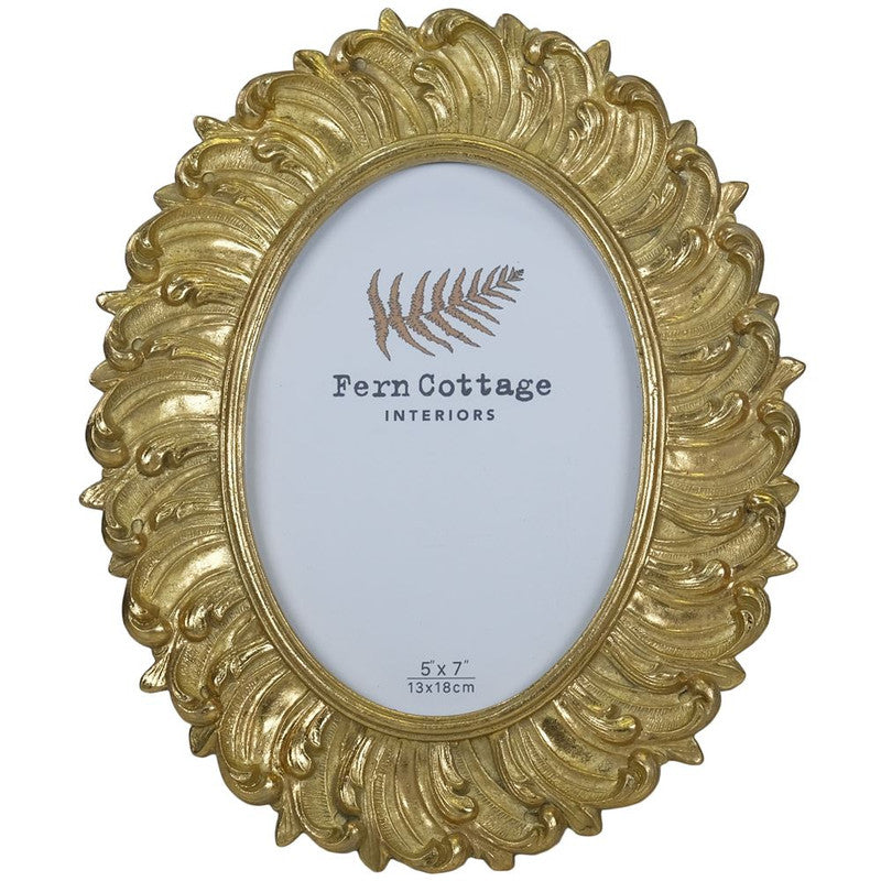 A/Q GOLD OVAL FRAME 4x6