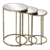 Mindy Brownes Mirror Top Nest of Tables Set of 3 - Meadow Lane Ardee