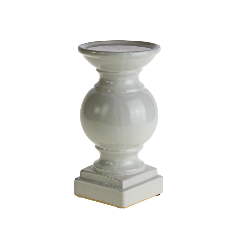 White Stoneware Candle Holder Height 25CM