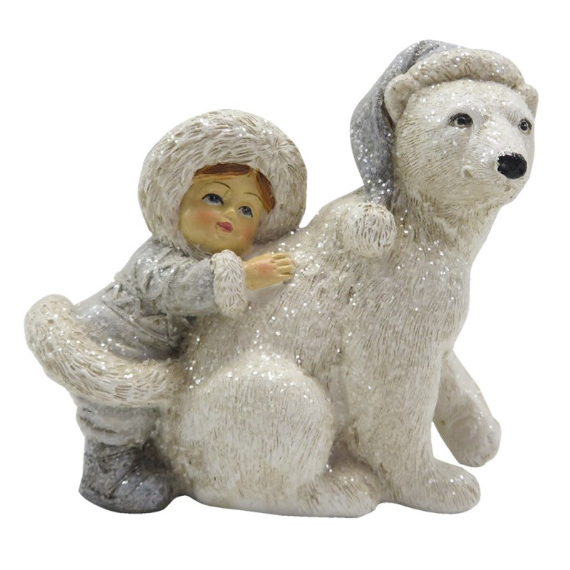 Christmas Child with Polar Bear