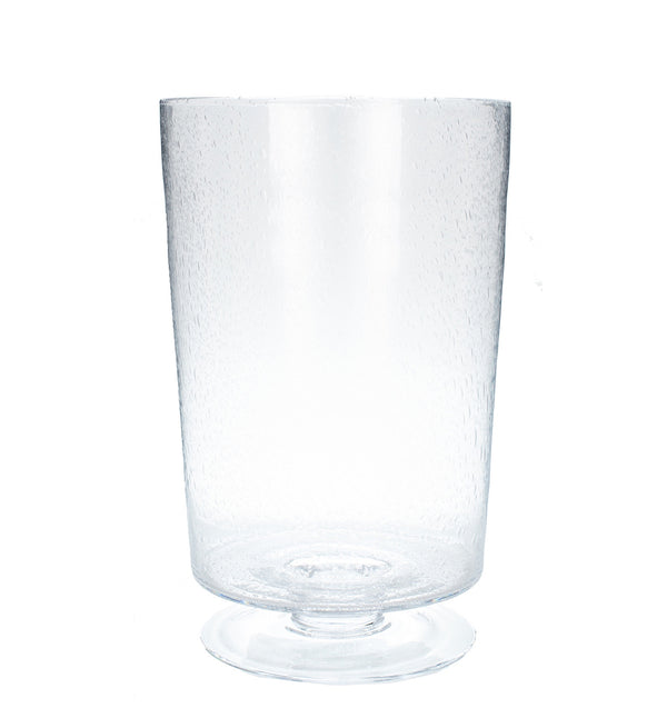 Clear Bubble Glass Leon Vase (Large) - Meadow Lane Ardee