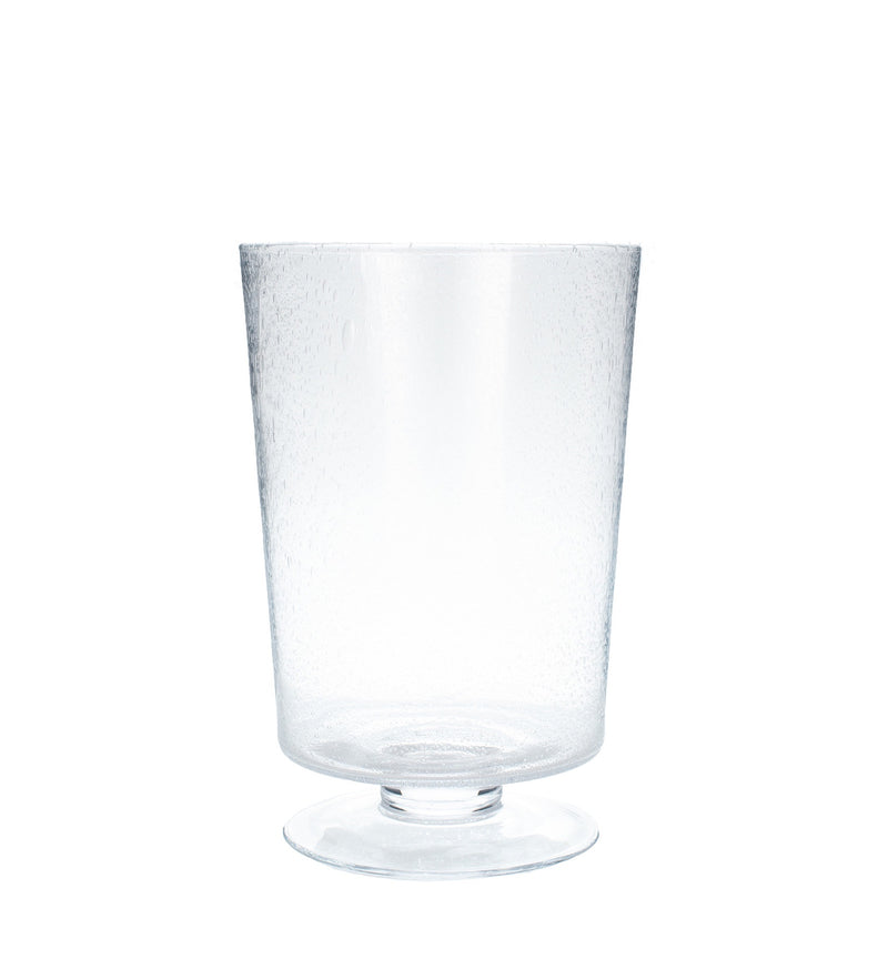 Clear Bubble Glass Leon Vase (Small) - Meadow Lane Ardee
