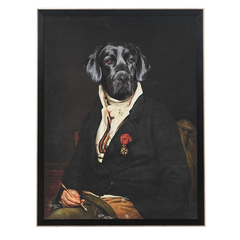 Dog In Black Jacket Print - Meadow Lane Ardee