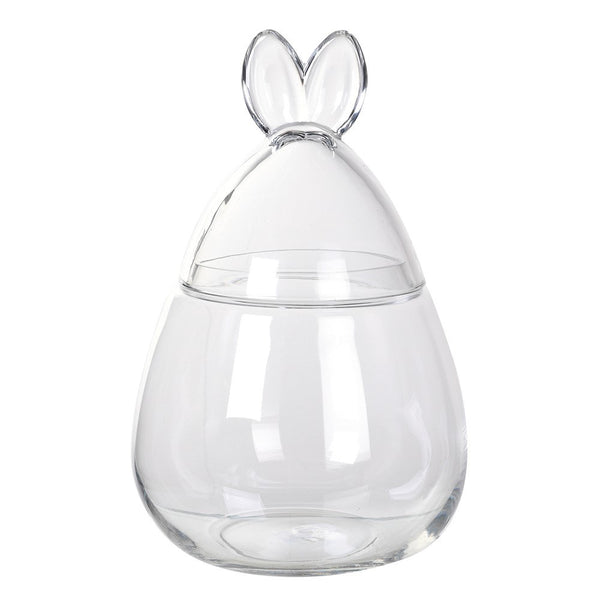 Rabbit Ears Bonbon Glass Jar