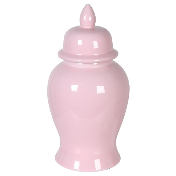 Small Dusky Pink Ginger Jar with Lid - Meadow Lane Ardee