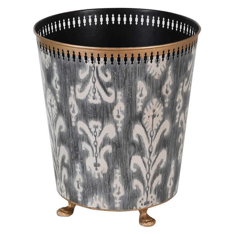 Grey Ikat Palace Bin - Meadow Lane Ardee