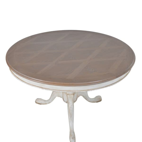 Faubourg Round Drum Top Table with Parquet Top - Meadow Lane Ardee