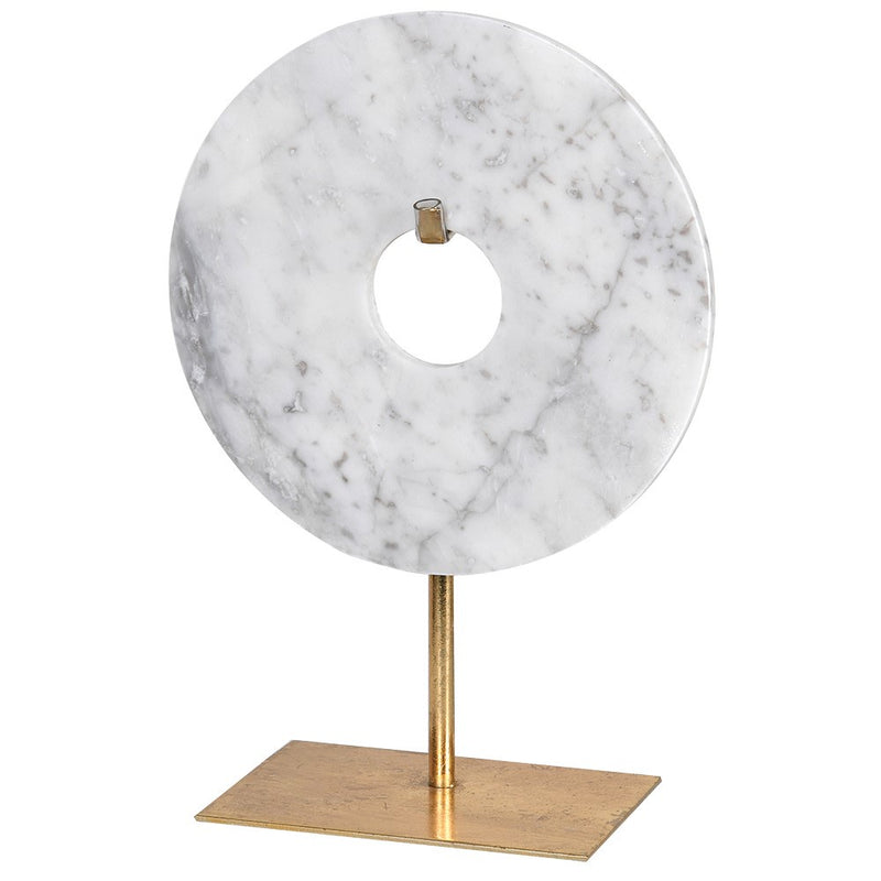 Small Marble Disc On Stand - Meadow Lane Ardee