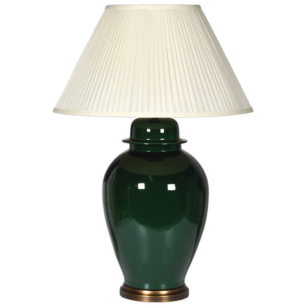 Emerald Green Lamp with Shade for Vibrant Illumination