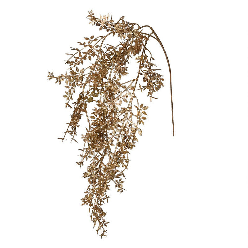 Gold Willow Hanging Spray for Whimsical Charm