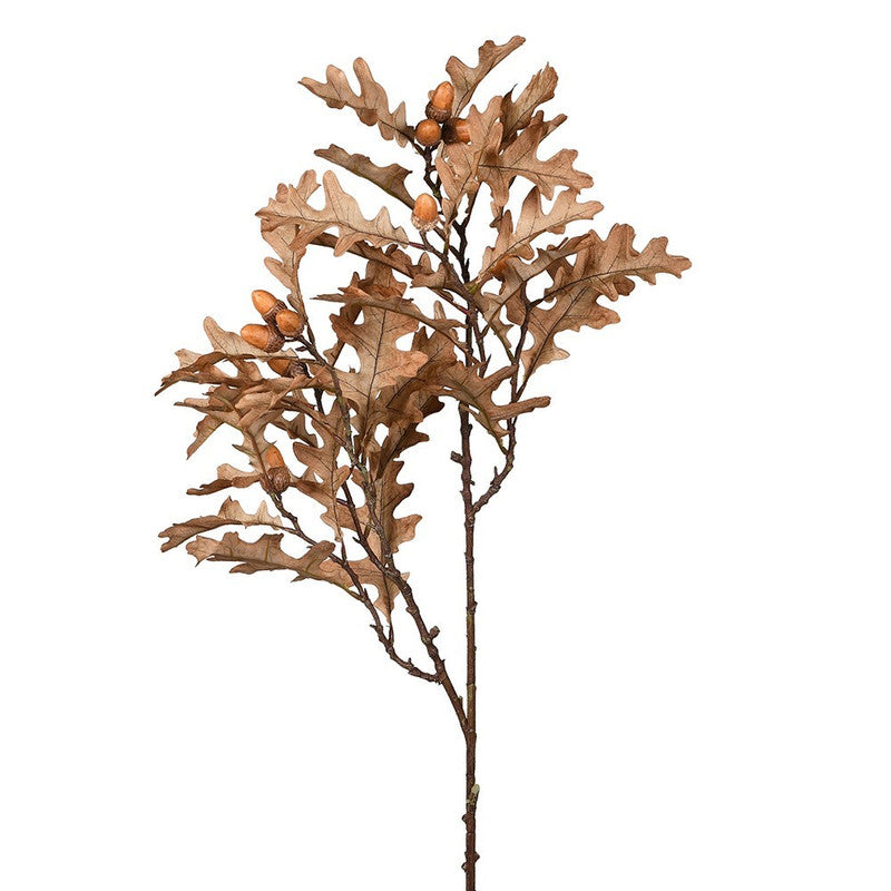 Oak Leaves with Acorns Stem for Rustic Decor