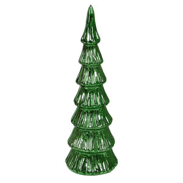 Large Lit Green Christmas Tree for Whimsical Decor