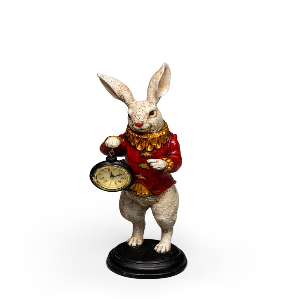 White Rabbit Standing Clock Figure – Meadow Lane