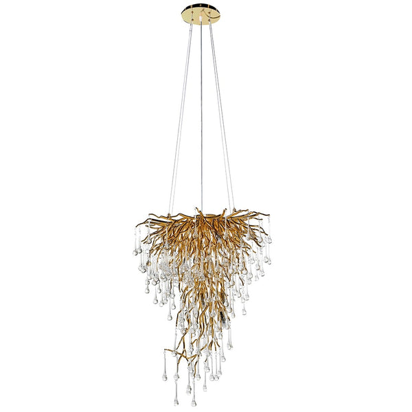 Oxidised Gold Droplet Chandelier - Meadow Lane Ardee