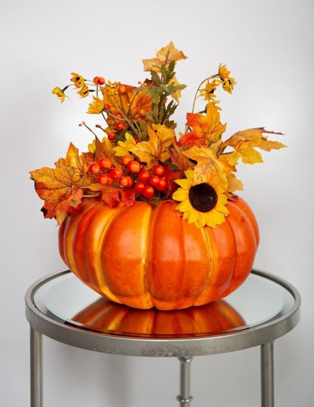 Pumpkin Arrangement with Sunflowers - Meadow Lane Ardee