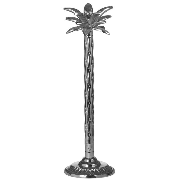 Palm Tree Candlestick Silver Large - Meadow Lane Ardee