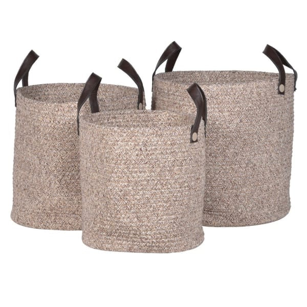 Large Rope Baskets with Handles - Meadow Lane Ardee