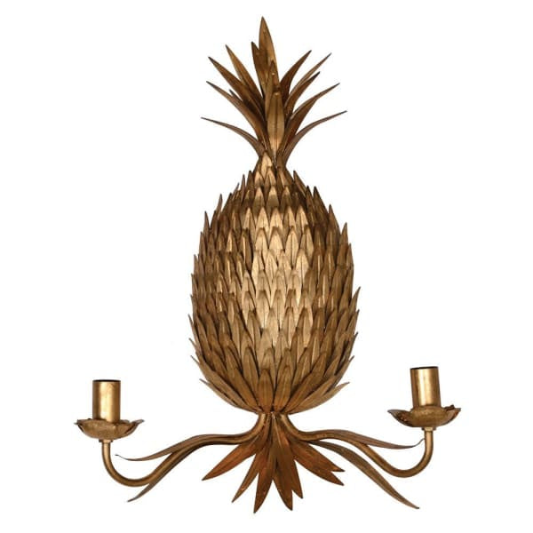 Golden Pineapple Wall Sconce - Meadow Lane Ardee