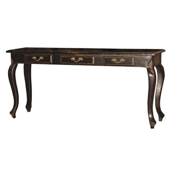 Belle Noir 3 Drawer Hall Table - Meadow Lane Ardee