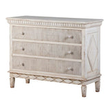 Gustavian 3 Drawer Ribbed Chest - Meadow Lane Ardee
