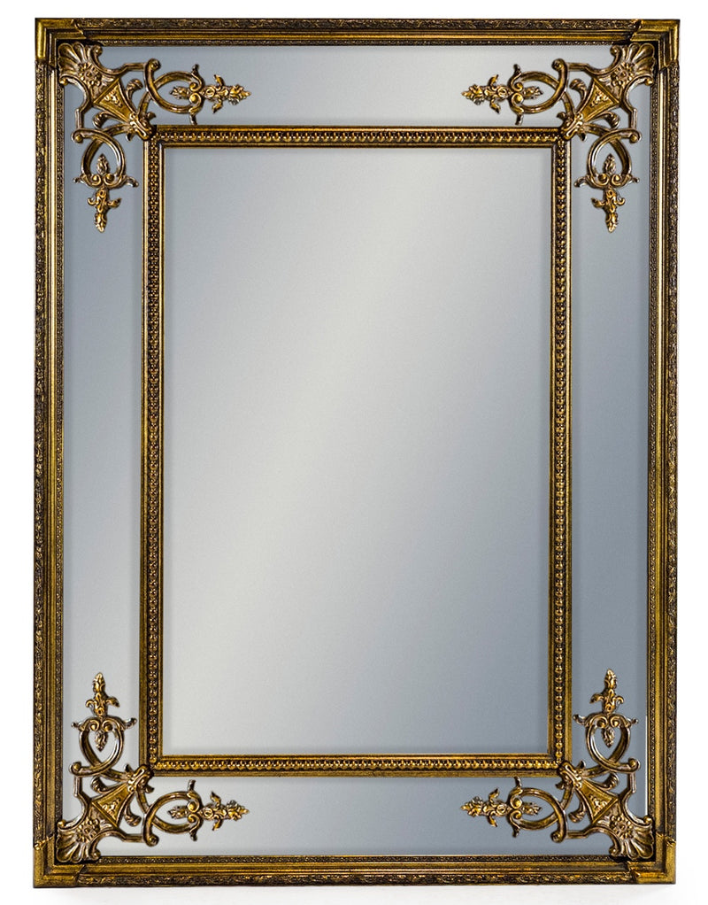 Antique Gold French Square Mirror - Meadow Lane Ardee