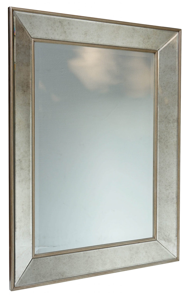Rectangular Champagne Mirror with Beveled Borders - Meadow Lane Ardee